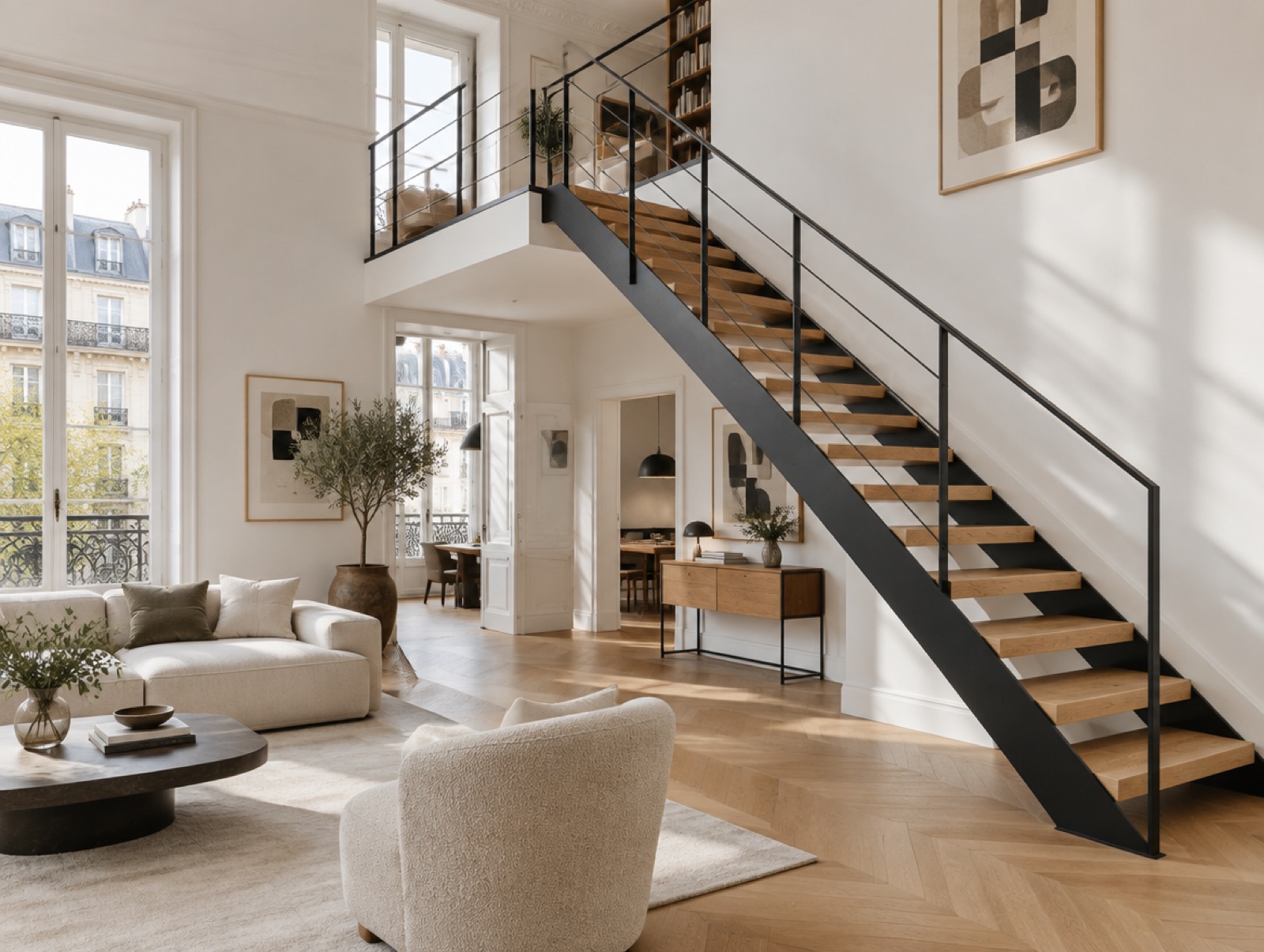 Escalier et garde-corps